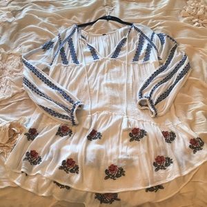 Free People Embroidered Sun Dress